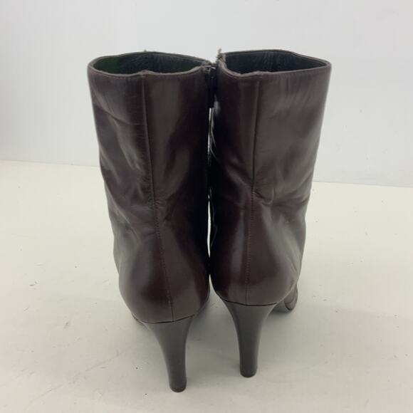 Coach Chelsea Boots Brown Leather Women's Size 9B Preowned - Picture 3 of 6